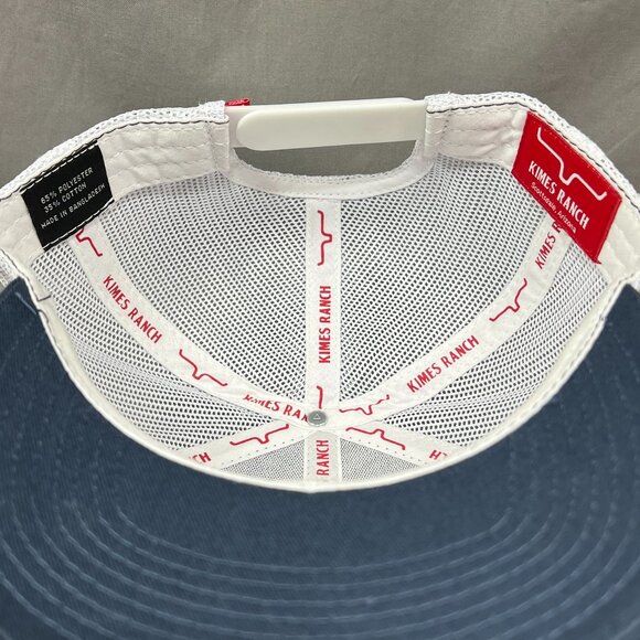 Kimes Ranch Rodeo Cowboy Snapback Hat Cap Blue Trucker Mesh Western Farmer Mens - Picture 13 of 15